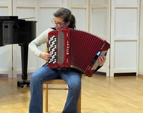 Akordeonová přehrávka – příprava na přehlídku